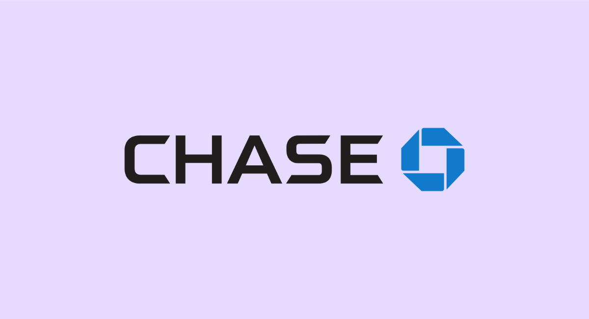 chase logo on purple background