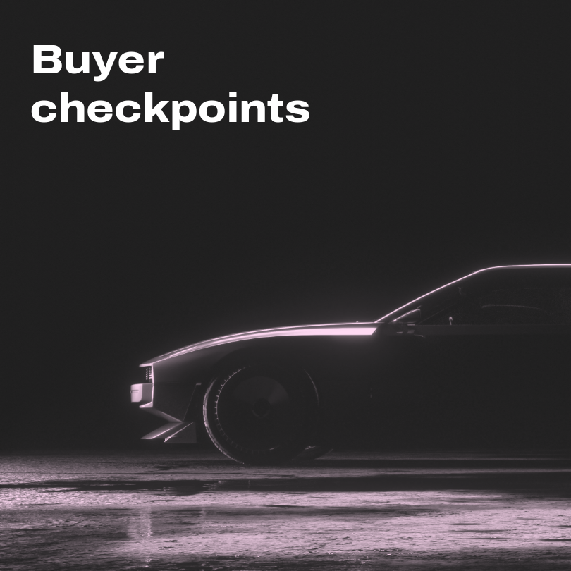 Buyer checkpoints